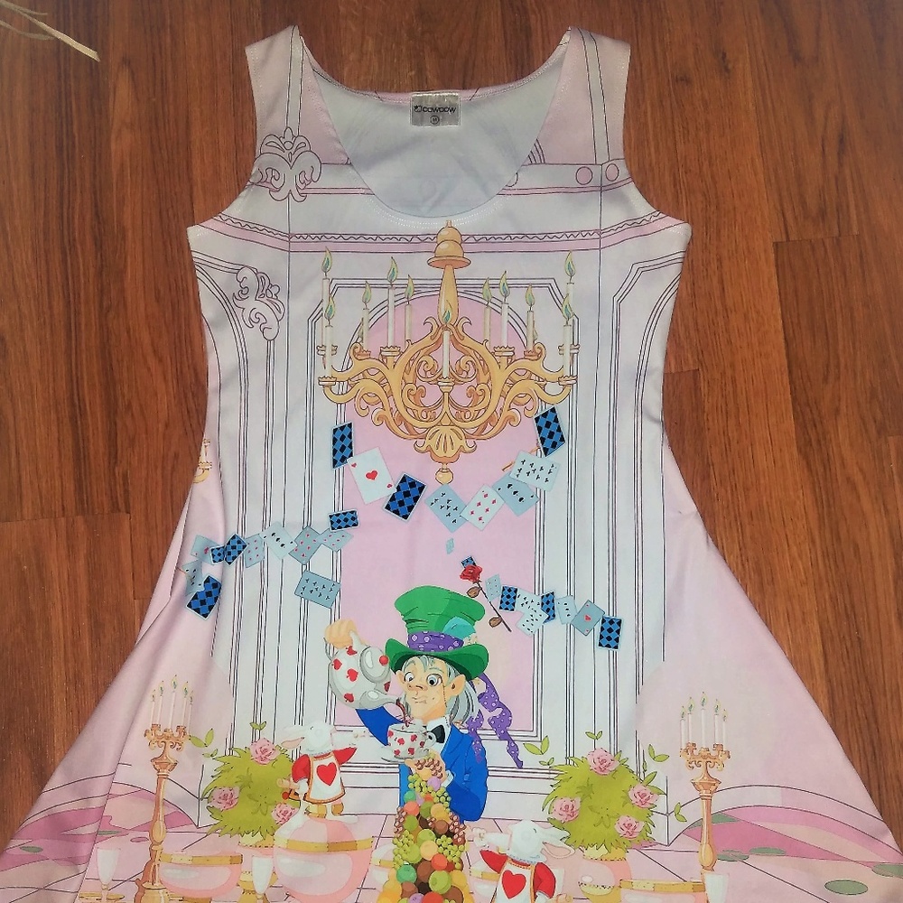 Madhatter Tea Party Dress Sz M Cowcow